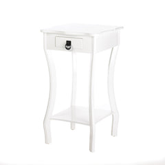 White Glossy Accent Table