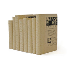 Linear Foot of Ostrich Faux White Books
