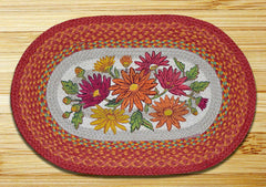 Mums Oval Patch Rug