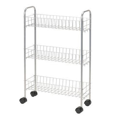 Modern Slimline 3-Shelf Utility Cart