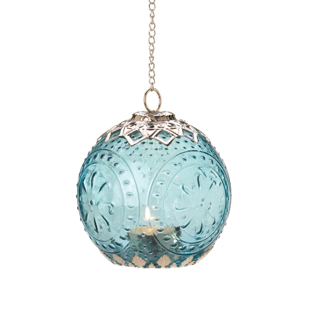 Small Aquamarine Globe Lantern