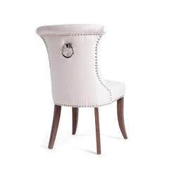 White Leather Alpine Chair -Set Of 2