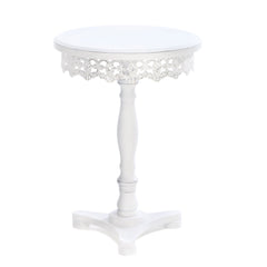 Flourish Pedestal  End Table
