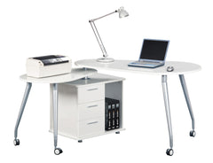 Techni Mobili Computer Desk in White Color