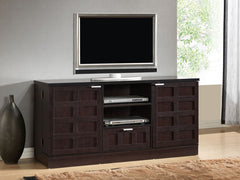 Baxton Studio Tosato Brown Modern TV Stand and Cabinet