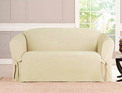 Micro-suede Slipcover Sofa Loveseat Chair Furniture Cover