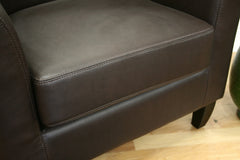 Baxton Studio Leather Club Chair