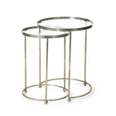 Circle Nesting Tables-Set of Two
