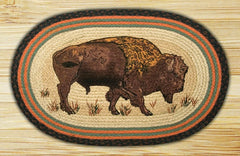 Buffalo Oval Patch Rug