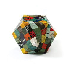 Tin Patchwork Rubix Stool