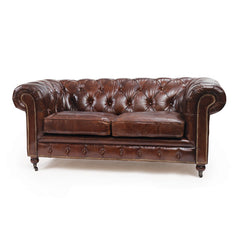 Vintage Leather London Chesterfield Sofa