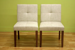 Baxton Studio Glen Cream Woven Fabric Chair Set of 2