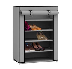 Shoe Closet, 5 Tier, Shoe Rack, Portable Storage Organizer with Shelves