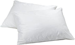 TWO Zippered Vinyl Pillow Covers Bed Bug Protector, Hypoallergenic 21"x27"