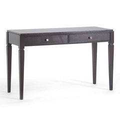 Baxton Studio Haley Black Wood Console Table with Drawers