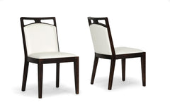 Baxton Studio Pontus Brown Modern Dining Chair in Set of 2
