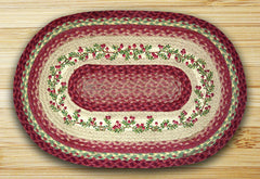 Cranberries Oval Patch Rug