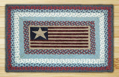 Flag Print Patch Rug