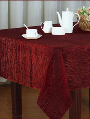 Crushed Faux Silk Tablecloth, Holiday Design