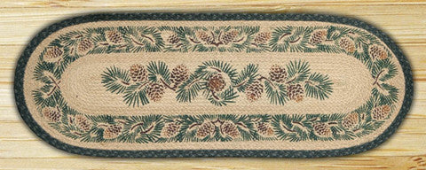 Pinecone Oval Patch Runner In Different Sizes