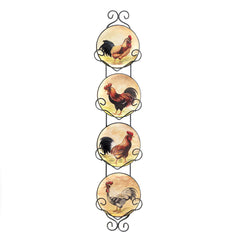 Rooster Wall Decor Plates