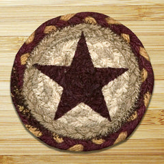 Burgundy Star Individual Coaster
