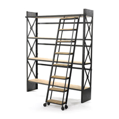 Loft Bookcase with Ladder