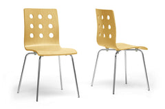 Baxton Studio Celeste Modern Dining Chair (Set of 2)