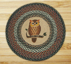 Owl Round Patch Rug