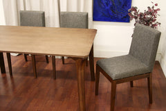 Baxton Studio Mier Brown Wood Modern Dining Table