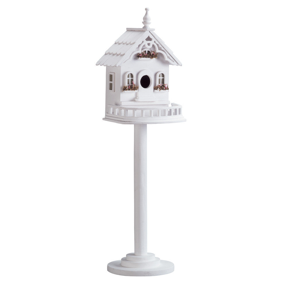 Wood Victorian Birdhouse/Feeder