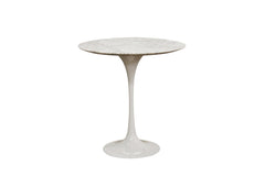Baxton Studio Immer White Marble End Table