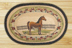 Large Horse 368 Hand Printed Rug