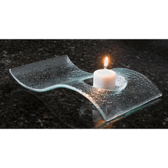 Curved Glass Tealight Holder