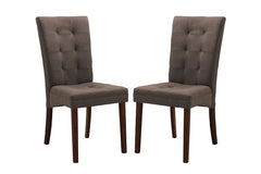 Baxton Studio Anne Fabric Dining Chair in Set of 2
