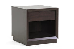 Baxton Studio Girvin Brown Accent Table and Nightstand
