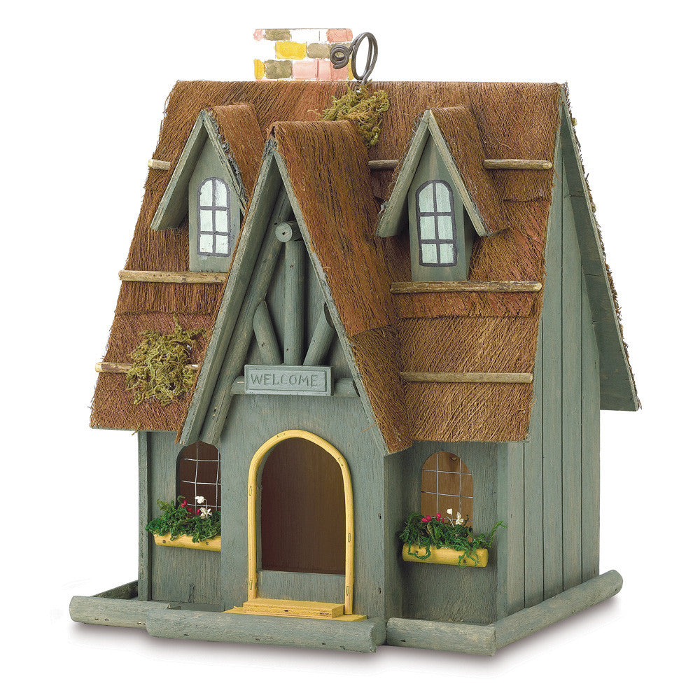 Thatched Cottage Birdhouse