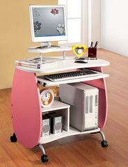 Techni Mobili Petit Pink Mobile Computer Desk