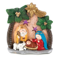 Light-Up Nativity Family Scene