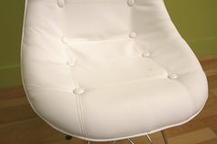 Baxton Studio Ami Modern White Faux Leather Side Chair