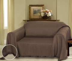 Brown Cielo Jacquard Furniture Throw Cover