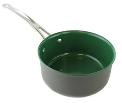 New ORGREENIC 10-Piece Anodized Green Non Stick Kitchen Cookware Set Pans Pots