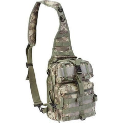 Outdoor Camo Army Sling Backpack, Men Camp Tactical Hiking Outdoor Green Bookbag
