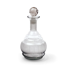 Glass Marvin Decanter with Etched Finish