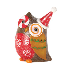 Sparkly Holiday Owl Decor