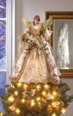 Golden Christmas Angel Tree Topper