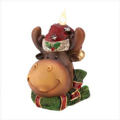 Reindeer Faux Candle Figurine