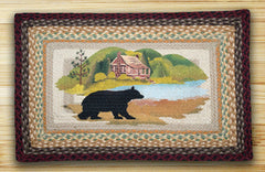 Cabin Bear Print Patch Rug