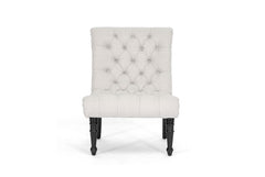 Baxton Studio Linen Modern Lounge Chair