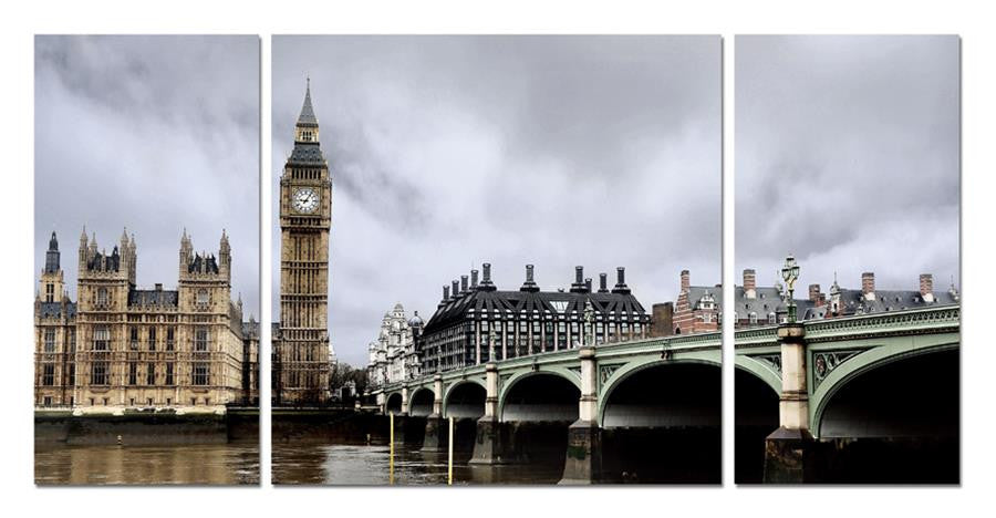 Big Ben Mounted Photography Print Triptych
